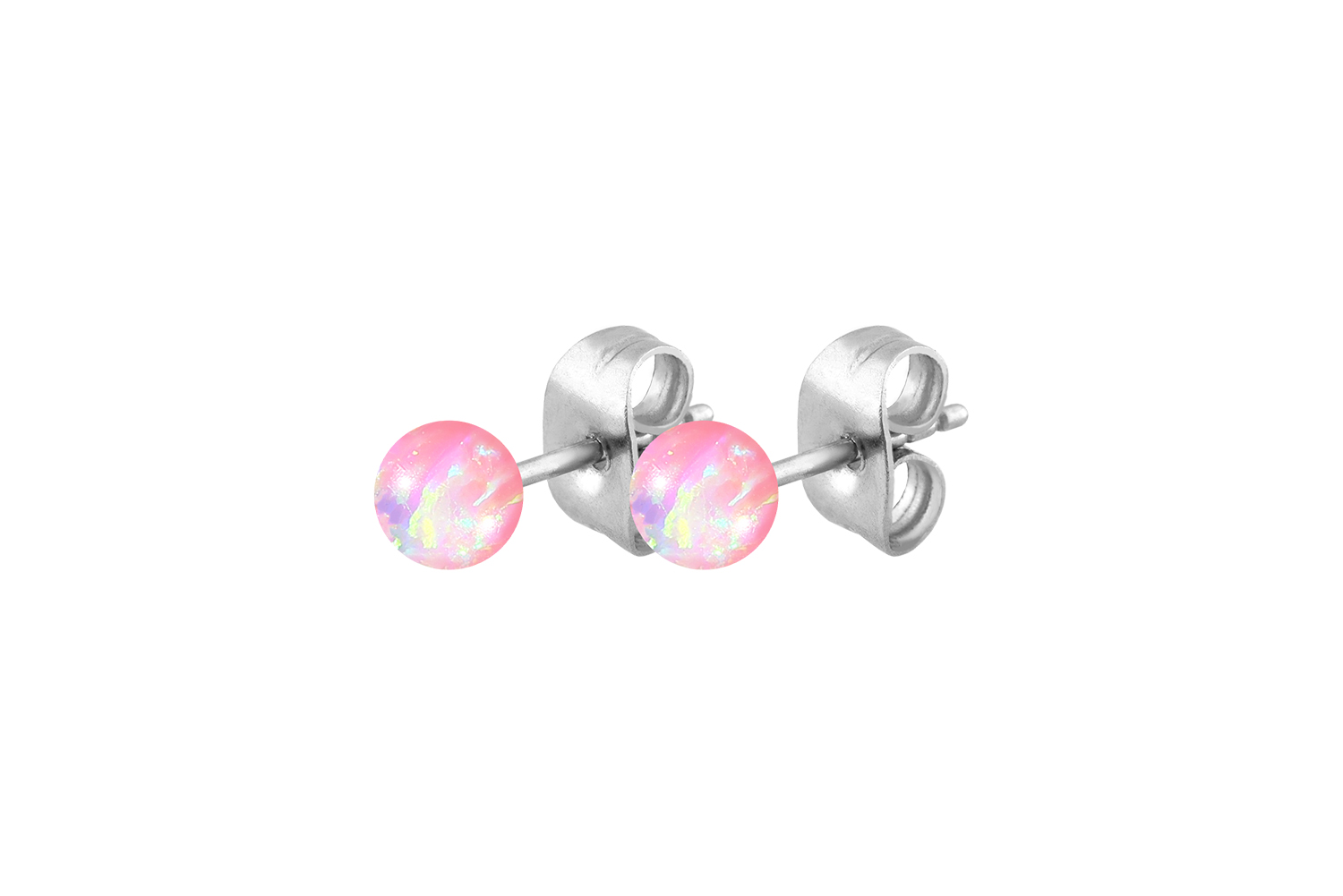 Chirurgenstahl Ohrstecker SYNTHETISCHER OPAL ++SALE++ von Piercingline